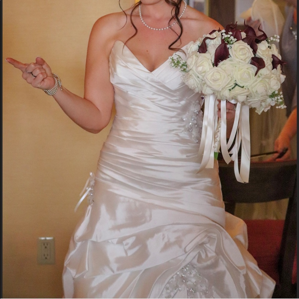 Wedding dress & vail (Ivory in color)